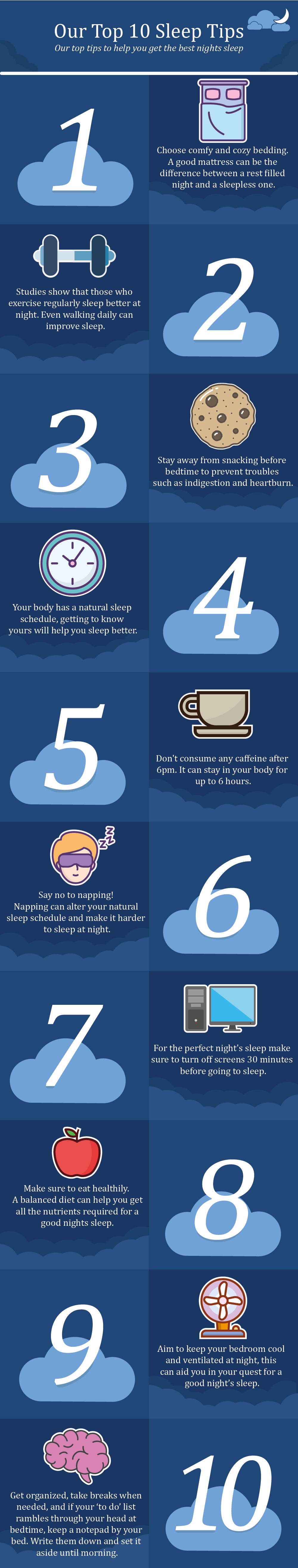 Our top ten sleep tips